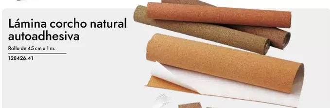 Oferta de Lámina Corcho Natural Autoadhesiva en Abacus
