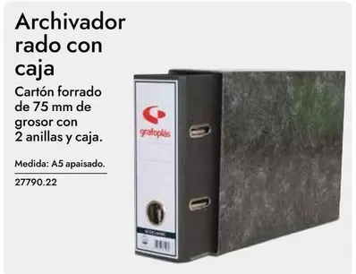 Oferta de Archivador Radio Con Caja en Abacus