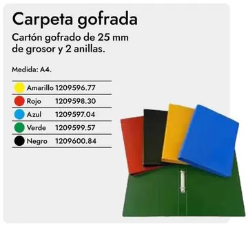 Oferta de Carpeta Gofrada en Abacus