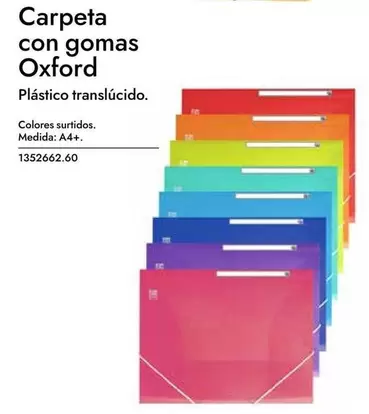 Oferta de Carpeta Con Gomas Oxford en Abacus