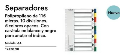 Oferta de Separadores en Abacus