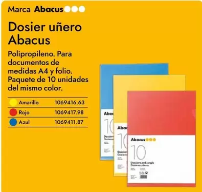 Oferta de Abacus - Dosier Uñero  en Abacus