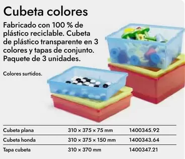 Oferta de Cubeta Colores en Abacus