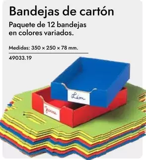 Oferta de Bandejas De Cartón en Abacus