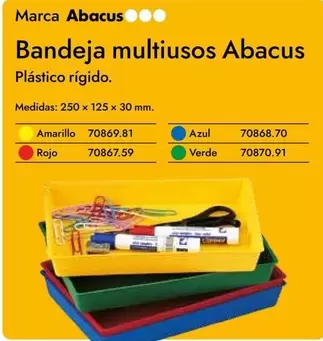 Oferta de Abacus - Bandeja Multiusos  en Abacus