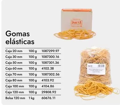Oferta de Gomas Elasticas en Abacus
