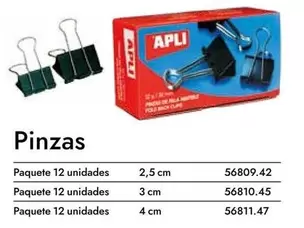 Oferta de Apli - Pinzas en Abacus