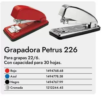 Oferta de Petrus - Grapadora en Abacus