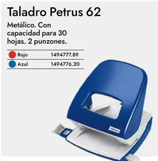 Oferta de Petrus - Taladro  62 en Abacus