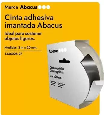 Oferta de Abacus - Cinta Adhesiva Imantada en Abacus