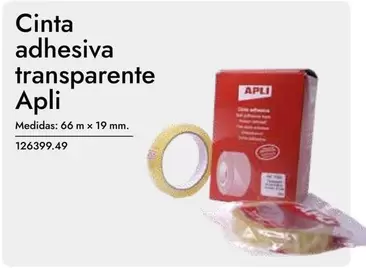 Oferta de Apli - Cinta Adhesiva Transparente en Abacus