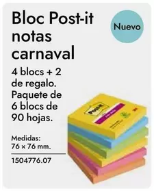 Oferta de Post-it - Bloc  Notas Carnaval en Abacus