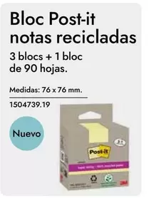 Oferta de Post-it - Bloc  Notas Recicladas en Abacus