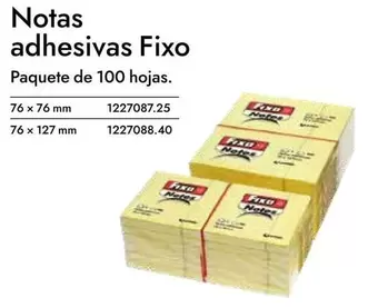 Oferta de Fixo - Notas Adhesivo en Abacus