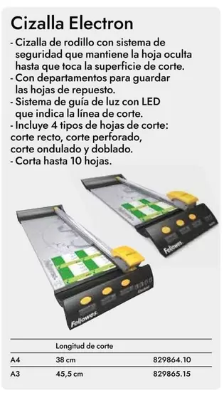 Oferta de Cizalla Electron en Abacus