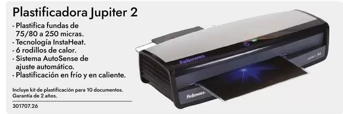 Oferta de Plastificadora Jupiter 2 en Abacus