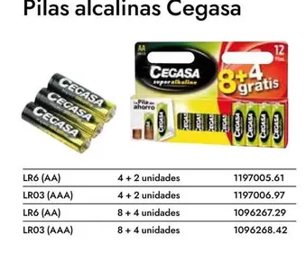 Oferta de Cegasa - Pilas Alcalinas en Abacus