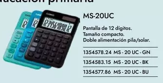 Oferta de CASIO - MS-20UC en Abacus