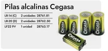 Oferta de Cegasa - Pilas Alcalinas en Abacus