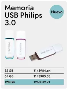 Oferta de Philips - Memoria Usb 3.0 en Abacus