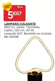 Oferta de Lámpara Colgante por 5,67€ en GiFi
