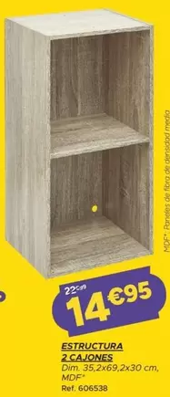 Oferta de DIM - Estructura 2 Cajones por 14,95€ en GiFi