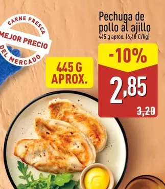 Oferta de Pechuga De Pollo Al Ajillo por 2,85€ en ALDI