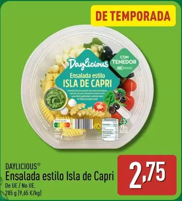 Oferta de Daylicious/ Ensalada Estilo Isla De Capri por 2,75€ en ALDI