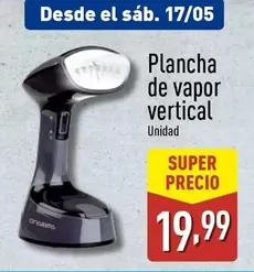 Oferta de Vertical - Plancha De Vapor Vertical por 19,99€ en ALDI