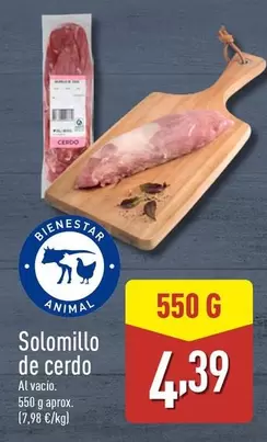 Oferta de Solomillo De Cerdo por 4,39€ en ALDI