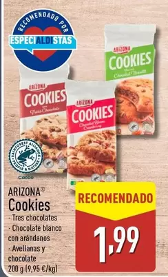 Oferta de Arizona - Cookies por 1,99€ en ALDI
