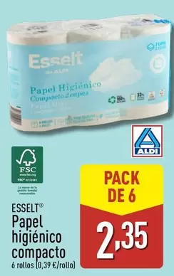 Oferta de Esselt - Papel Higienico Compacto por 2,35€ en ALDI