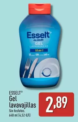 Oferta de Esselt - Gel Lavavajillas por 2,89€ en ALDI