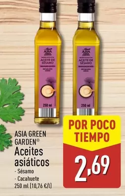 Oferta de Asia Green Garden - Aceites Asiaticos por 2,69€ en ALDI