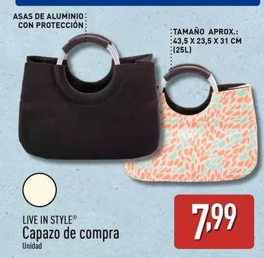 Oferta de Live In Style - Capazo De Compra por 7,99€ en ALDI