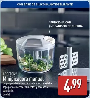 Oferta de Funciona - Minipicadora Manual por 4,99€ en ALDI