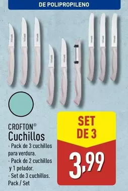 Oferta de Crofton - Cuchillos por 3,99€ en ALDI