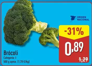 Oferta de Origen - Brócoli por 0,89€ en ALDI