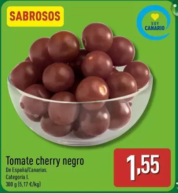 Oferta de Tomate Cherry Negro por 1,55€ en ALDI