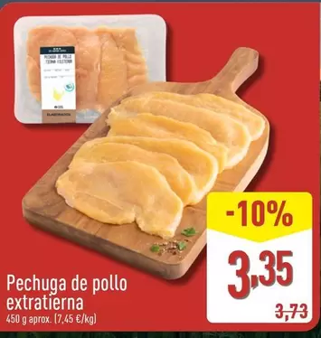 Oferta de Pechuga De Pollo Extratierna por 3,35€ en ALDI