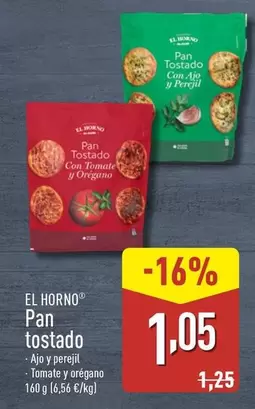 Oferta de El Horno - Pan Tostado por 1,05€ en ALDI