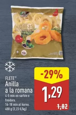 Oferta de Flete - Anilla A La Romana por 1,29€ en ALDI