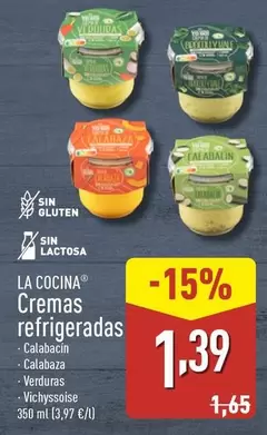 Oferta de La Cocina - Cremas Refrigeradas por 1,39€ en ALDI