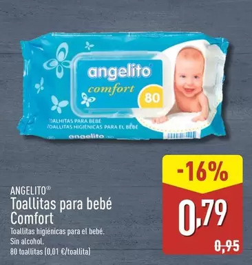 Oferta de Angelito - Toallitas Para Bebe Comfort por 0,79€ en ALDI