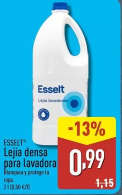 Oferta de Esselt - Lejia Densa Para Lavadora por 0,99€ en ALDI