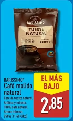 Oferta de Barissimo - Cafe Molido Natural por 2,85€ en ALDI