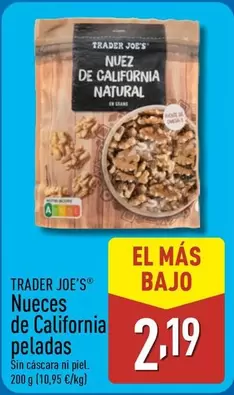 Oferta de Trader Joe´s - Nueces De California Peladas  por 2,19€ en ALDI