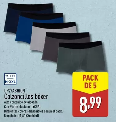 Oferta de Lycra - Calzoncillos Boxer por 8,99€ en ALDI