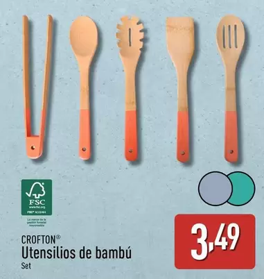 Oferta de Crofton - Utensilios De Bambú  por 3,49€ en ALDI