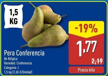 Oferta de Pera Conferencia por 1,77€ en ALDI